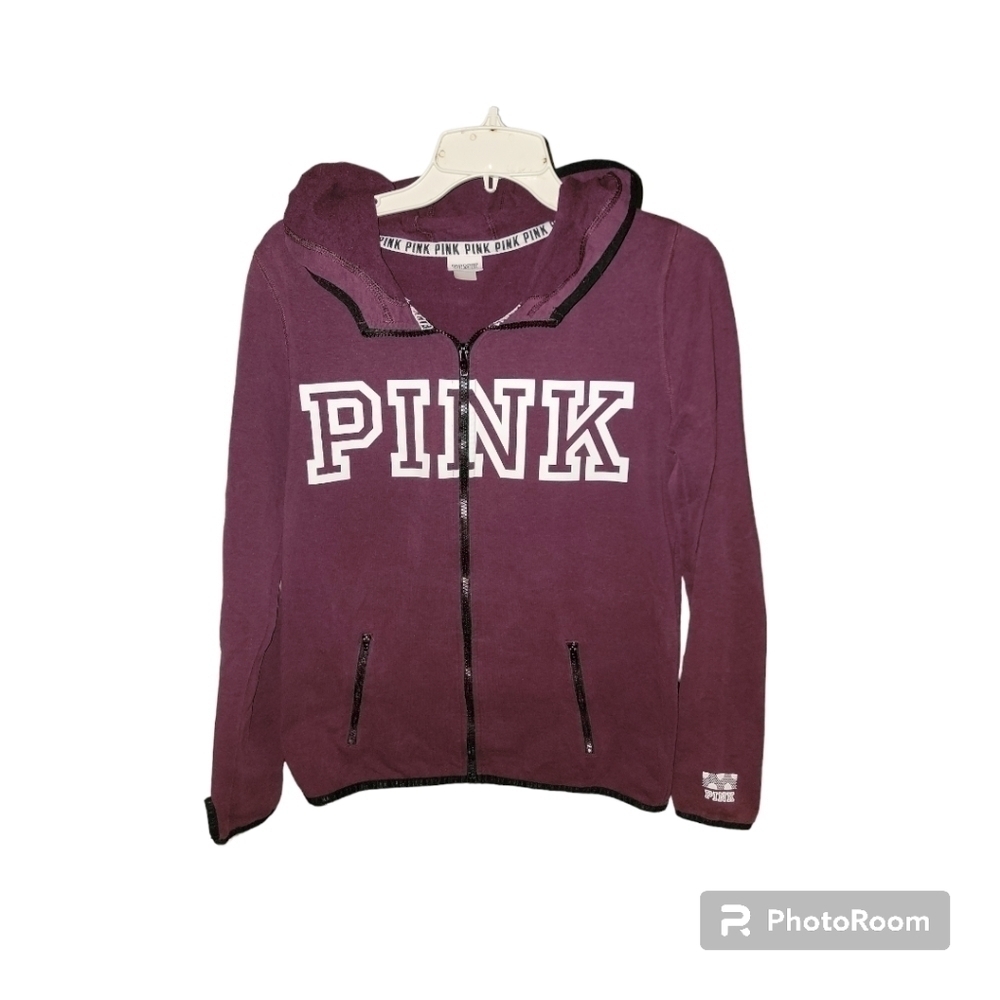 Pink Victoria’s Secret Zip-Up Hoodie